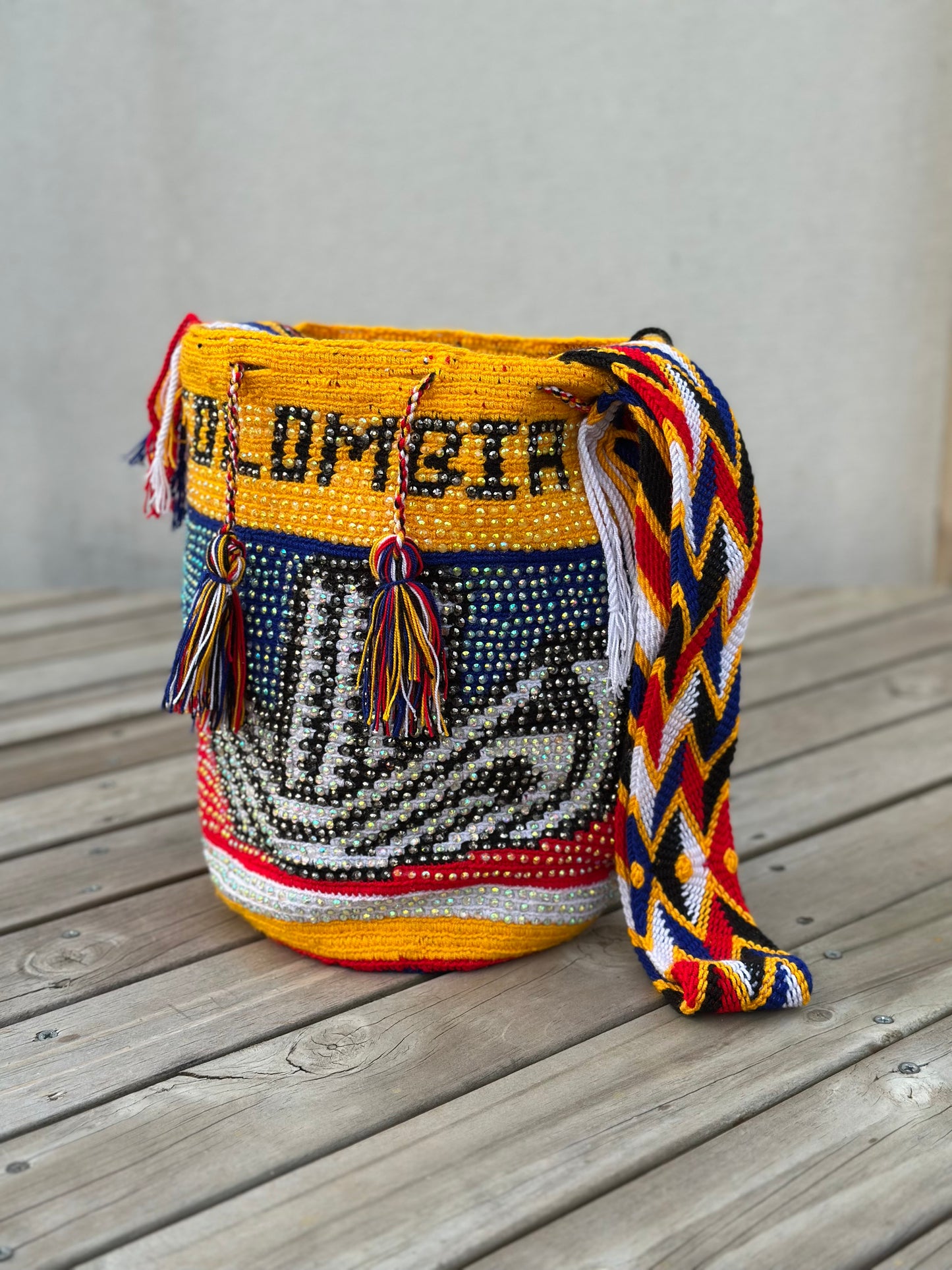 Large Pearl Wayuu Backpack