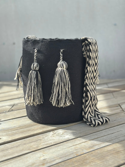 Mochila GRANDE Negra⚫️ 🎩(31x28)