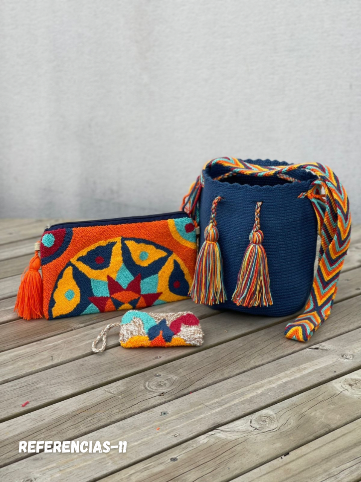💫 Combos Wayuu: Mochila MEDIANA+ Sobre + (MONEDERO GRATIS) 🎁