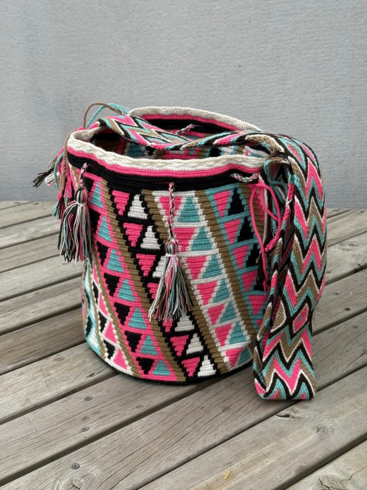 Mochila GRANDE Tonos Rosa (31x28)