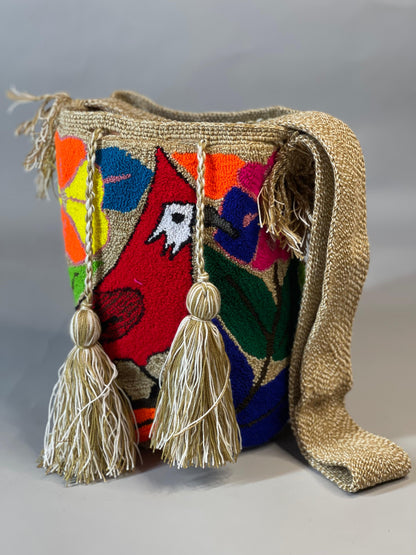 Mochila GRANDE Tapizada (31x28)🦜