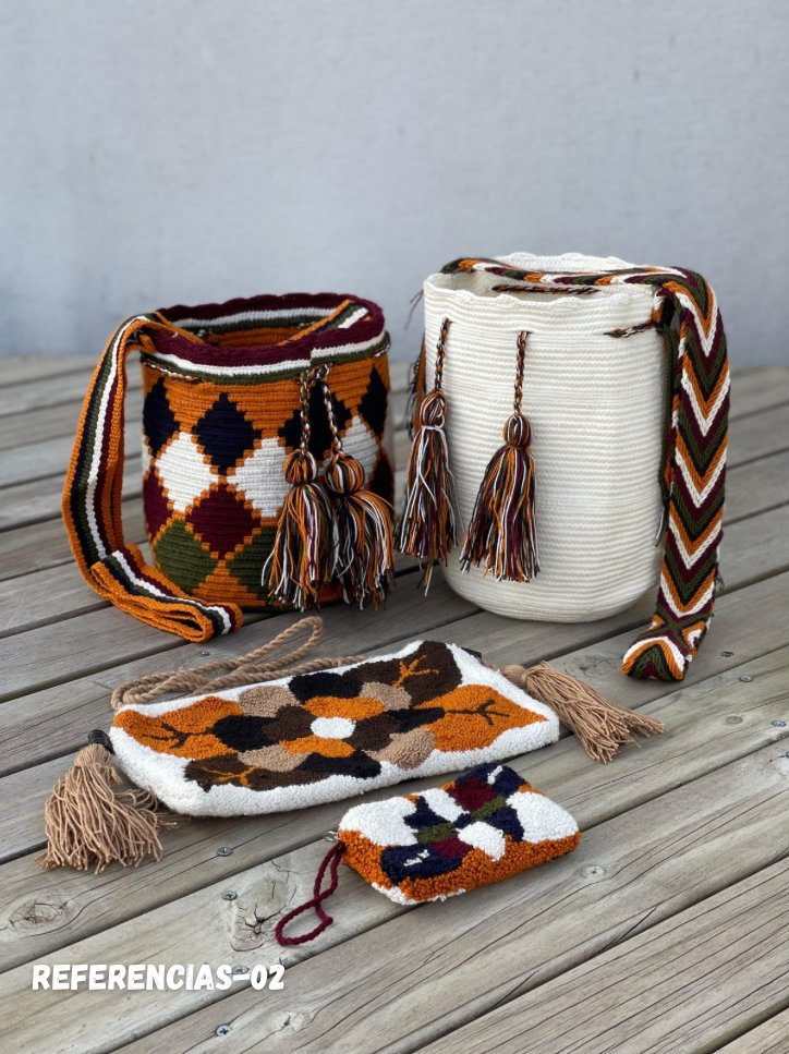 ✨Combo Especial: 2 Mochilas MEDIANAS+ (Sobre Wayuu + Monedero GRATIS) 🎁