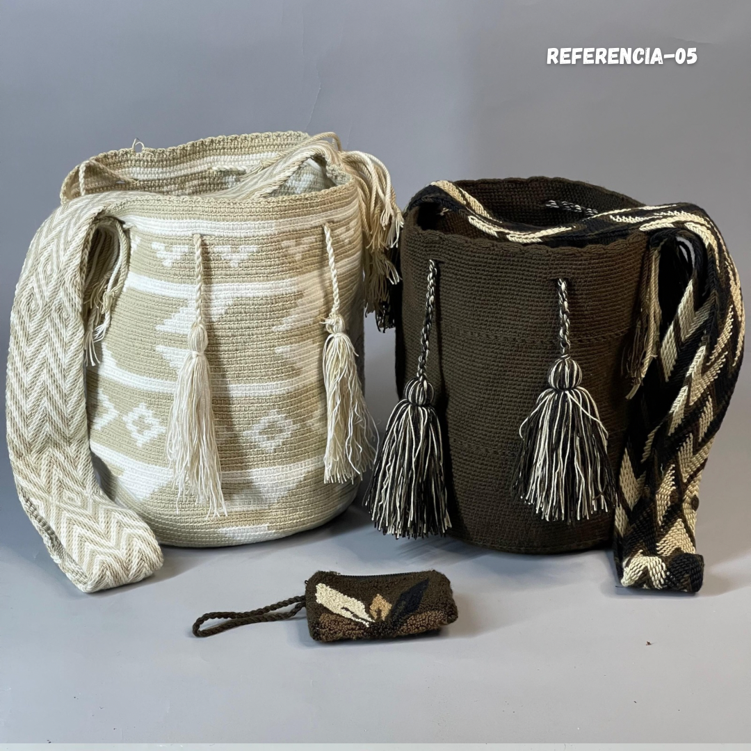 Set Wayuu 🔥 X2 MOCHILAS GRANDES + Monedero de Regalo🎁