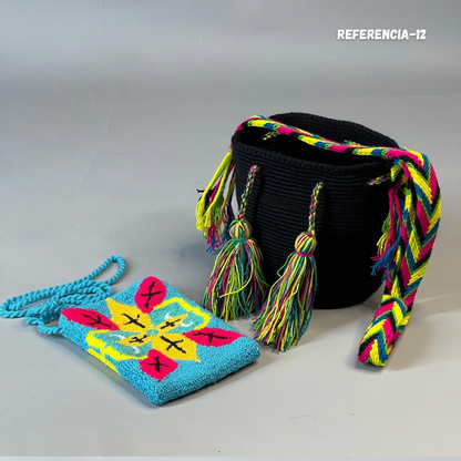 🎒📱 Combo Wayuu: Mochila Pequeña + PortaCelular 🚚✨
