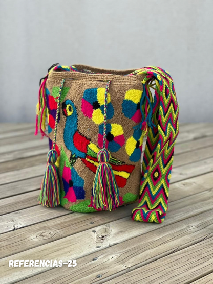 Mochila GRANDE Tapizada (31x28)🦜
