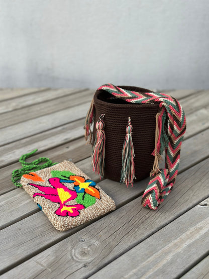 🎒📱 Combo Wayuu: Mochila Pequeña + PortaCelular 🚚✨
