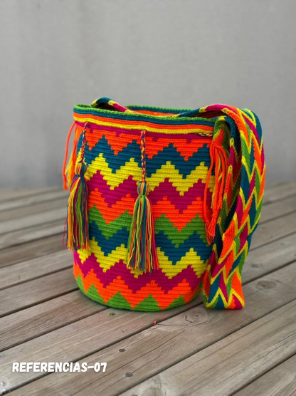 Mochila GRANDE Fiesta Tropical🌴 (31x28)