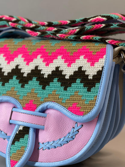 Carriel Wayuu Marea Rosada– Nueva Colección 🌸