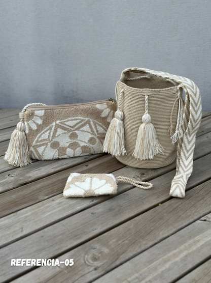 💫 Combos Wayuu: Mochila MEDIANA+ Sobre + (MONEDERO GRATIS) 🎁