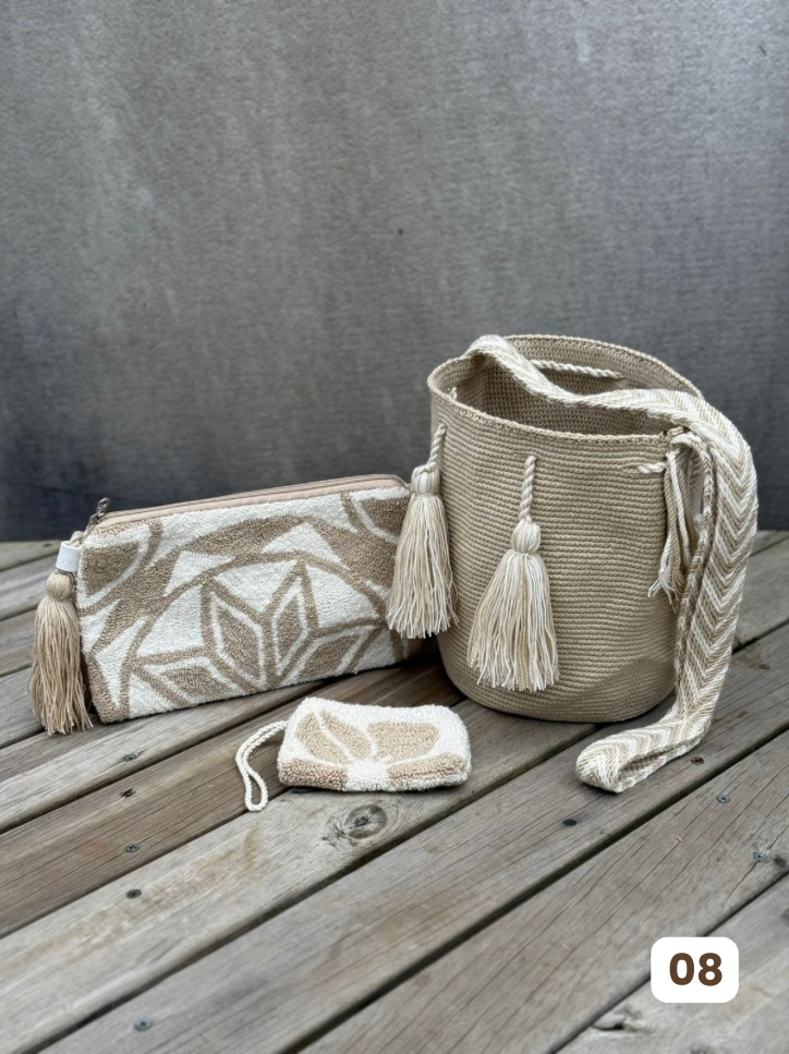💫 Combos Wayuu: Mochila MEDIANA+ Sobre + (MONEDERO GRATIS) 🎁