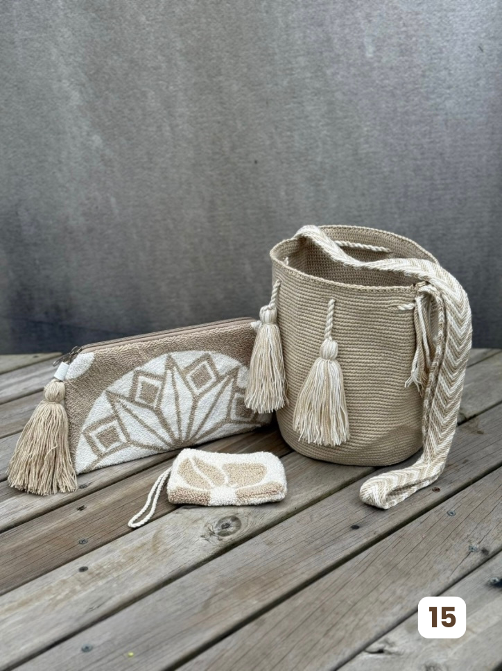 💫 Combos Wayuu: Mochila MEDIANA+ Sobre + (MONEDERO GRATIS) 🎁