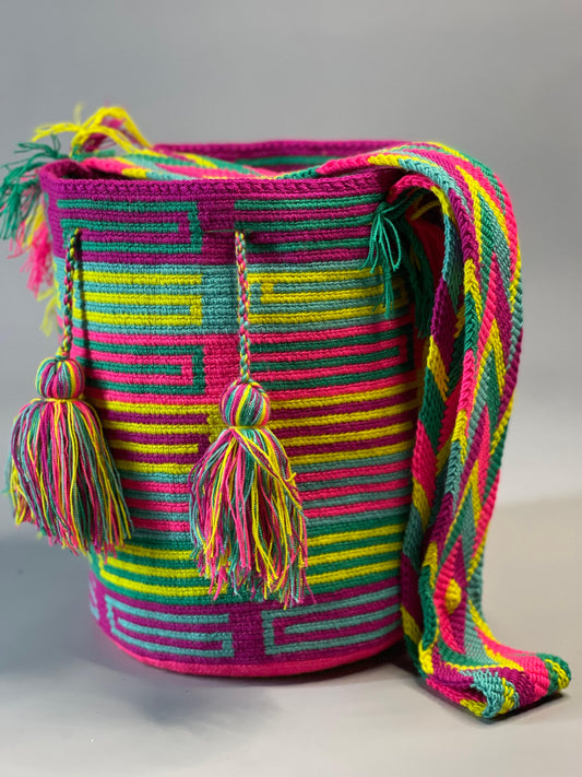 Mochila GRANDE Tonos Rosa🌹💞(31x28)