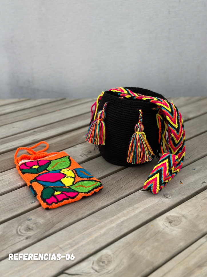 🎒📱 Combo Wayuu: Mochila Pequeña + PortaCelular 🚚✨
