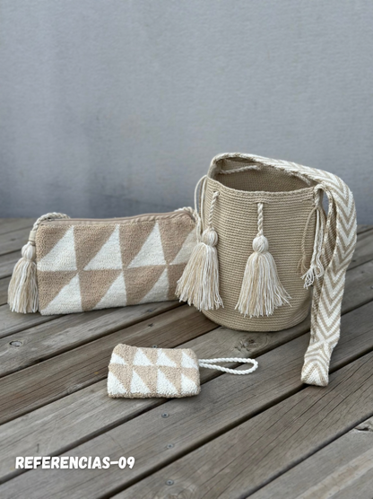 💫 Combos Wayuu: Mochila MEDIANA+ Sobre + (MONEDERO GRATIS) 🎁