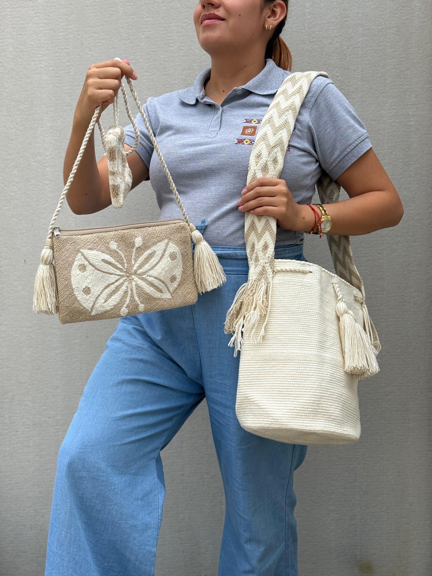 💫 Combo Wayuu: Mochila GRANDE+ Monedero + Sobre Artesanal🎁