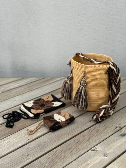 ✨Combo – Mochila Mediana + Portacelular + Monedero 🎁 – (22x20 cm)