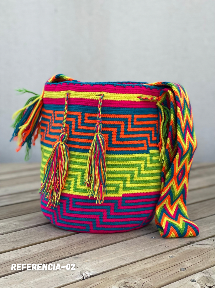 Mochila GRANDE Fiesta Tropical🌴 (31x28)
