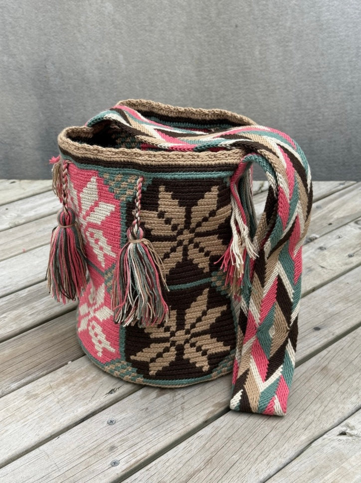 Mochila GRANDE Tonos Guayaba (31x28)