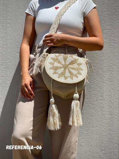 Mochila Tapa Perlada MEDIANA🌟(22x20Cm)