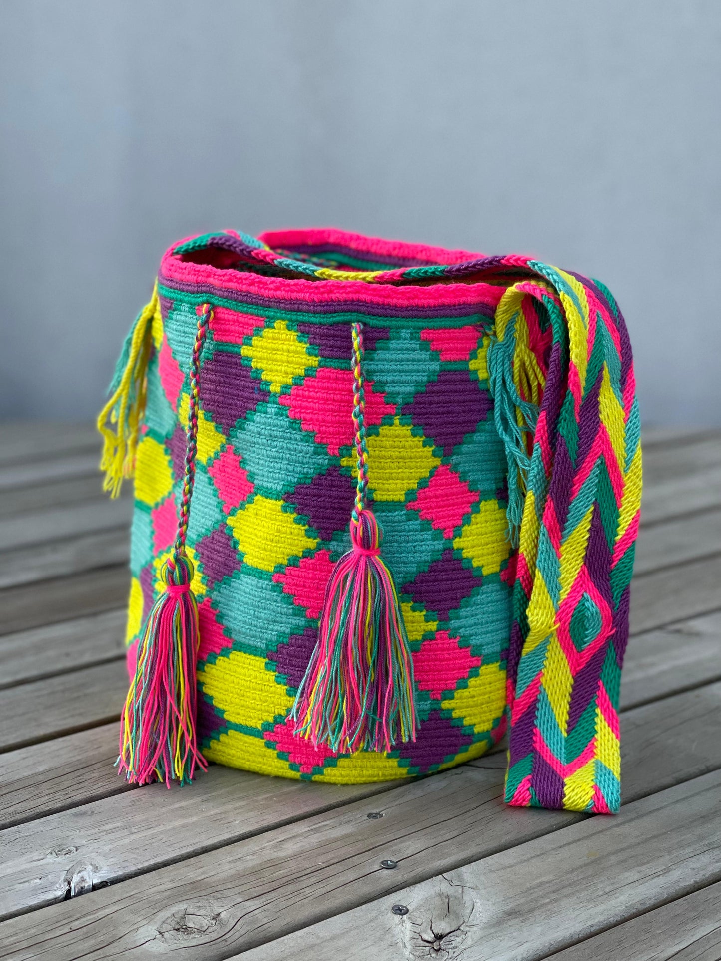 Mochila GRANDE Tonos Rosa🌹💞(31x28)