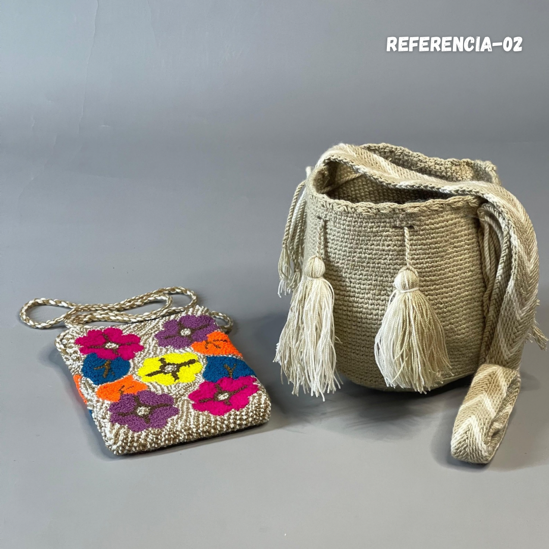 🎒📱 Combo Wayuu: Mochila Pequeña + PortaCelular 🚚✨