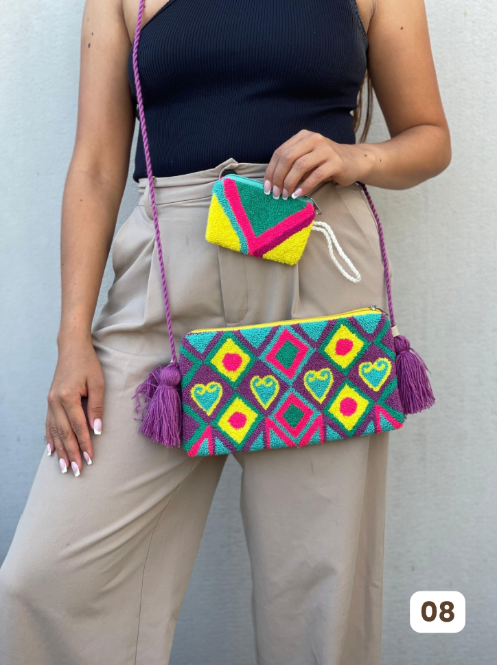 Set Wayuu⭐️- Sobre + Monedero Artesanal😍