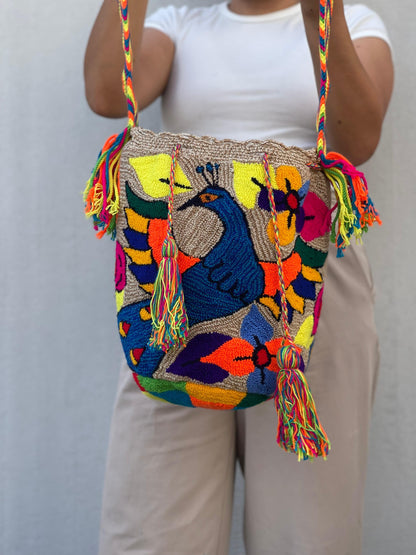 Mochila GRANDE Tapizada (31x28)🦜