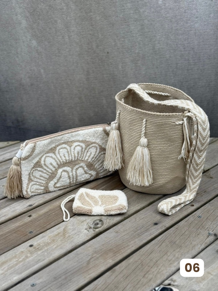 💫 Combos Wayuu: Mochila MEDIANA+ Sobre + (MONEDERO GRATIS) 🎁