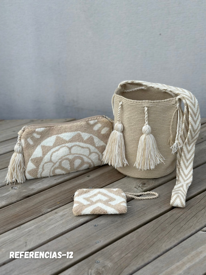 💫 Combos Wayuu: Mochila MEDIANA+ Sobre + (MONEDERO GRATIS) 🎁