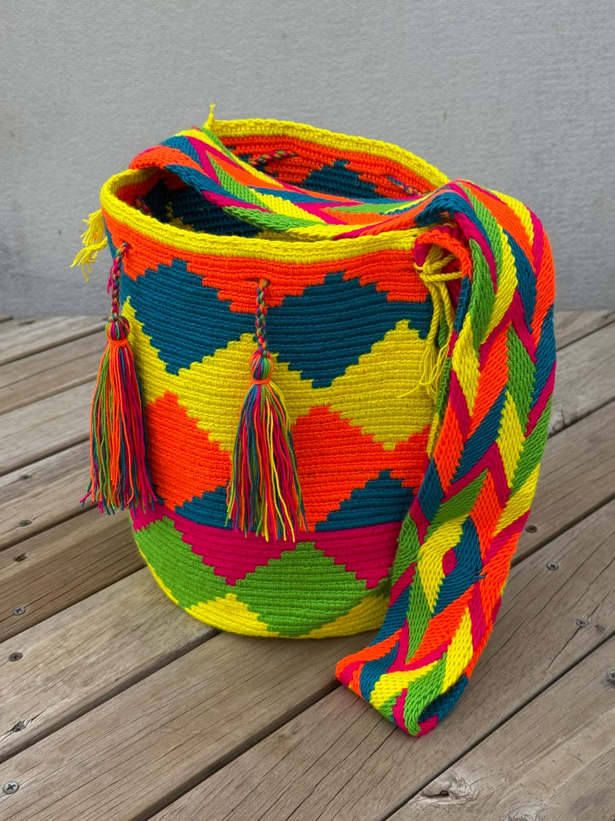 Mochila GRANDE Fiesta Tropical (31x28)
