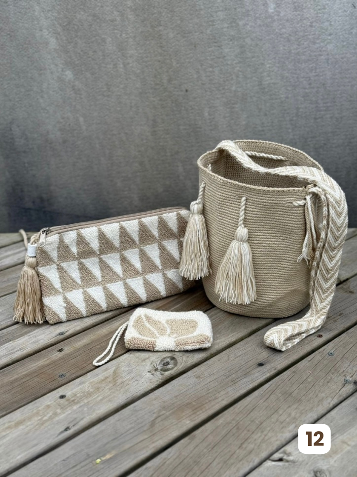 💫 Combos Wayuu: Mochila MEDIANA+ Sobre + (MONEDERO GRATIS) 🎁