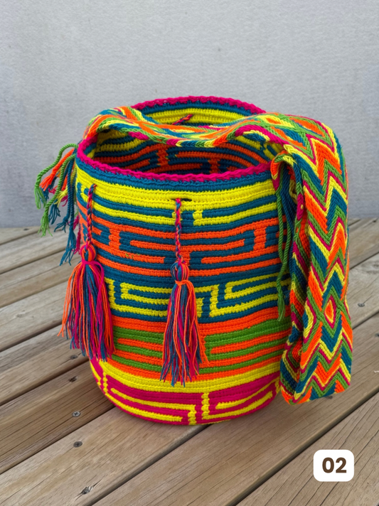 Mochila GRANDE Fiesta Tropical🌴 (31x28)