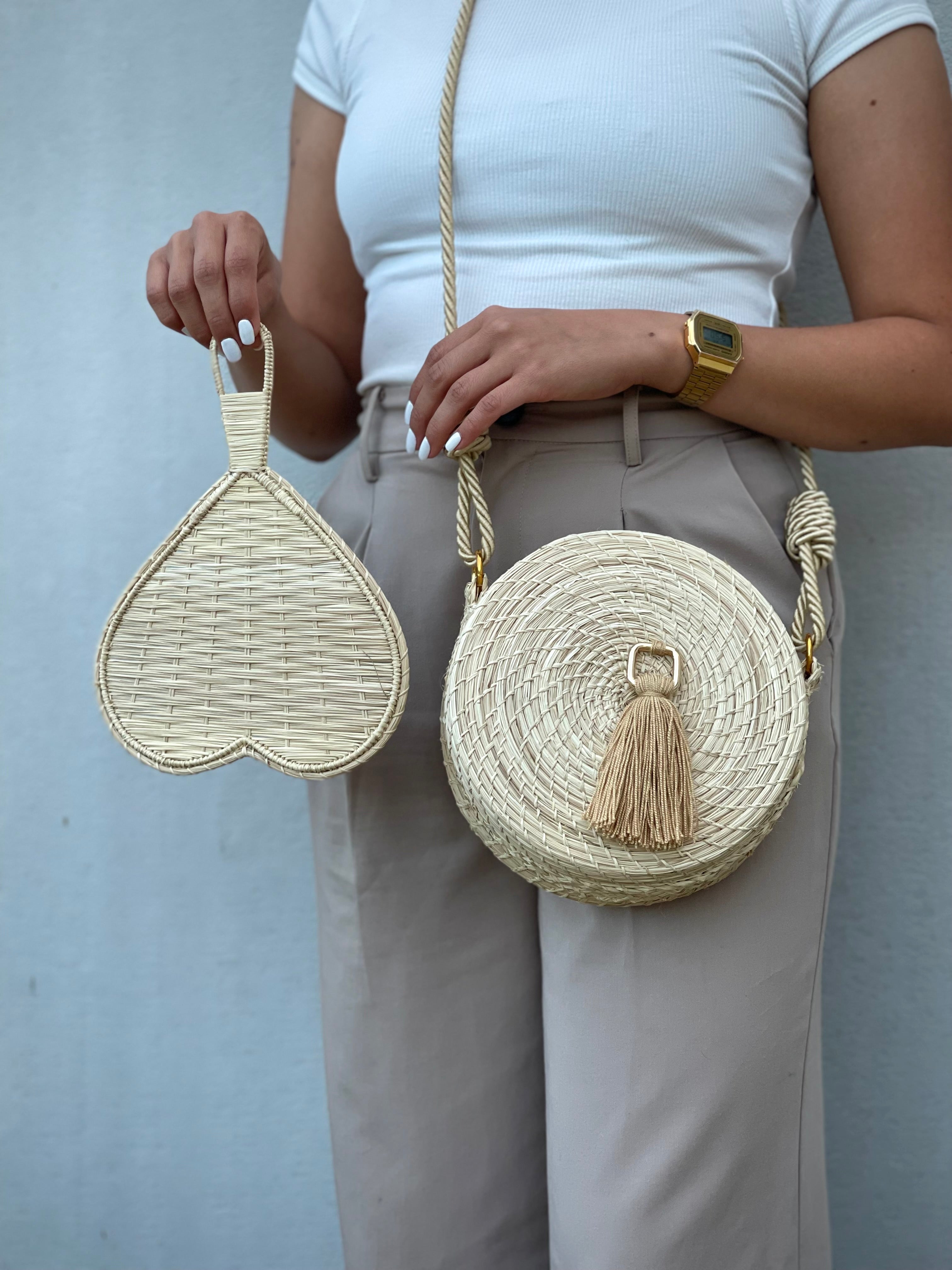 COMBO DE IRACA - Bolso en Forma de Yoyo + (Abanico de Regalo)