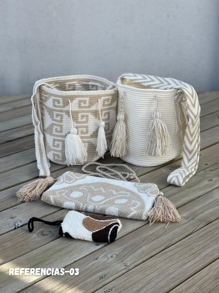 ✨Combo Especial: 2 Mochilas MEDIANAS+ (Sobre Wayuu + Monedero GRATIS) 🎁