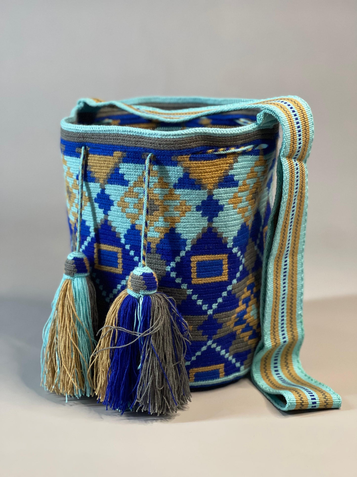 Mochila GRANDE Cantos del Mar PREMIUM 🌊🔷⭐️(33x28)