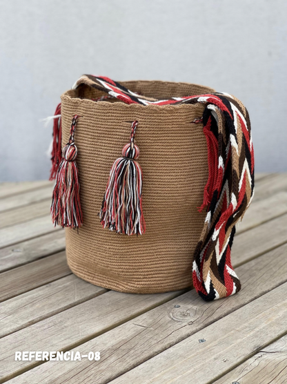 Mochila GRANDE Unicolor Tonos Tierra 🌎(31x28)
