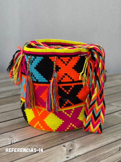 Mochila GRANDE Fiesta Tropical🌴 (31x28)