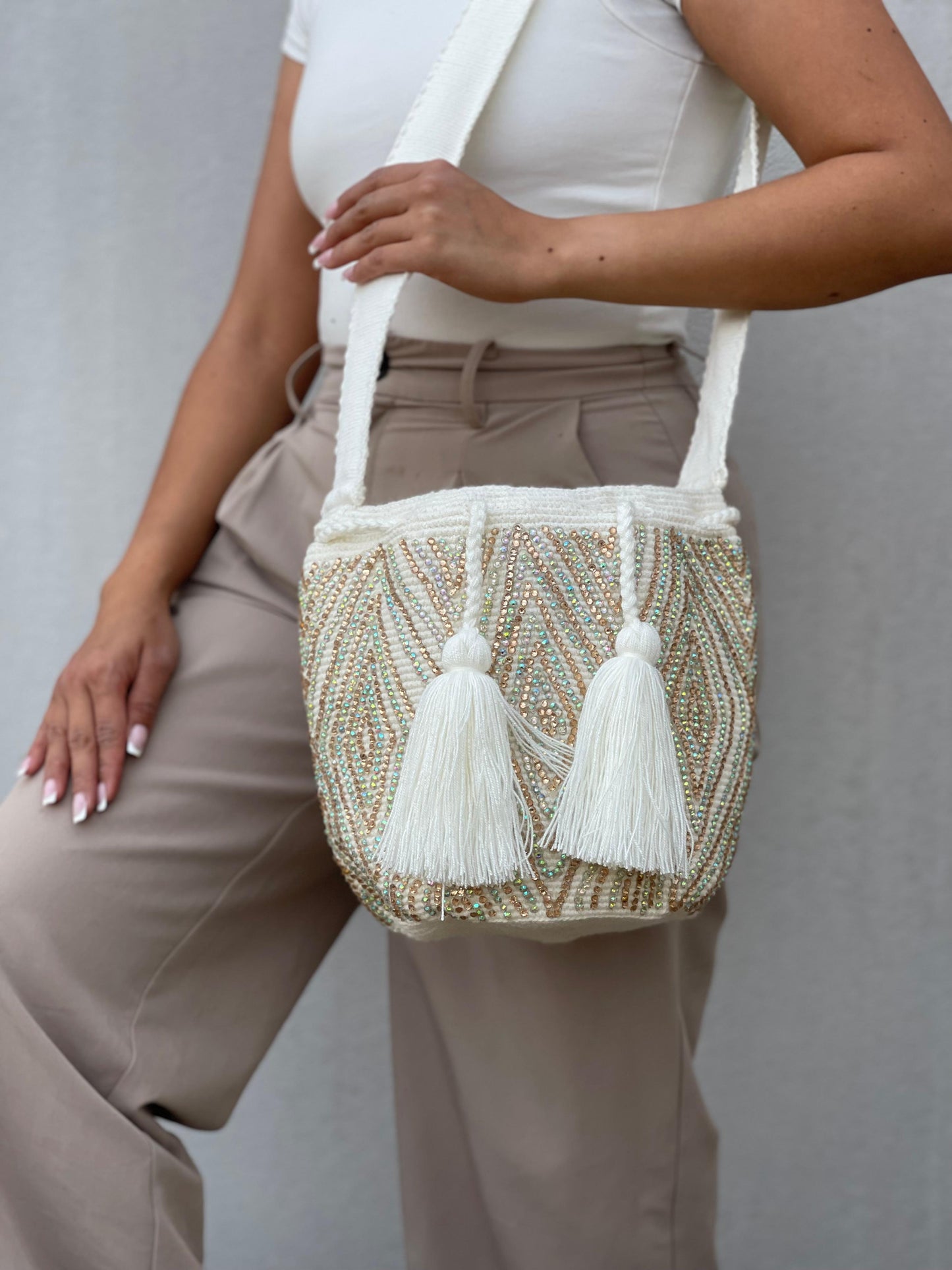 Mochila MEDIANA Perlada💫(22x18)