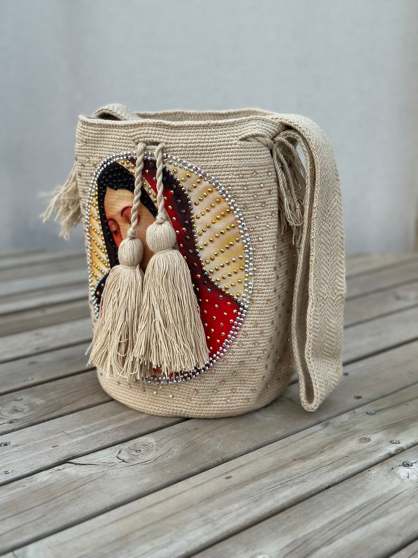 Large Pearl Wayuu Backpack