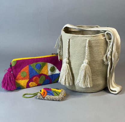 💫 Combo Wayuu: Mochila GRANDE+ Sobre + (MONEDERO GRATIS) 🎁