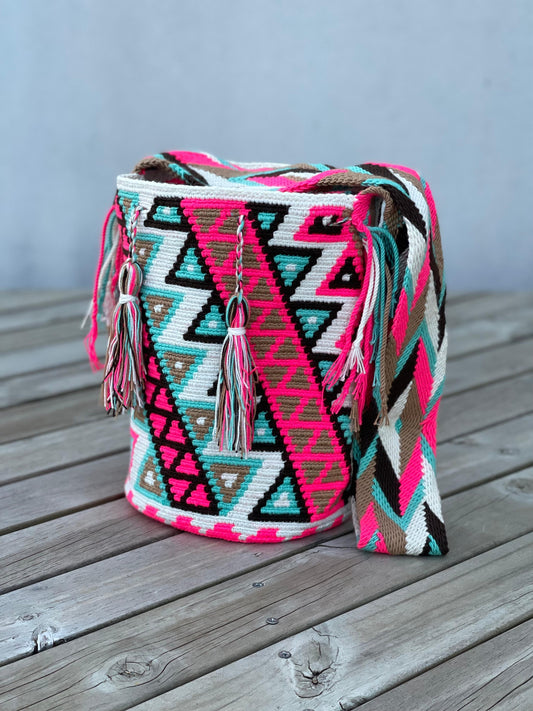 Mochila GRANDE Tonos Rosa🌹💞(31x28)