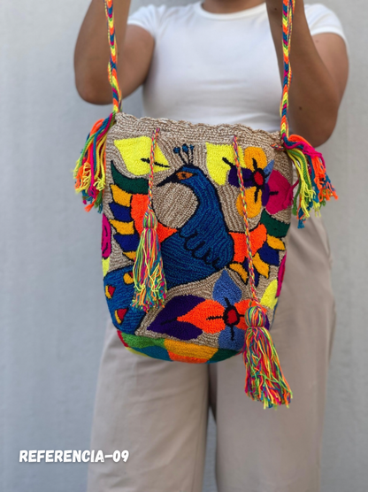 Mochila GRANDE Tapizada (31x28)🦜