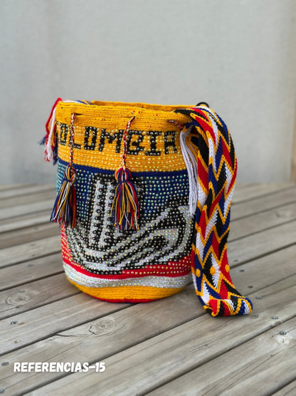 Large Pearl Wayuu Backpack